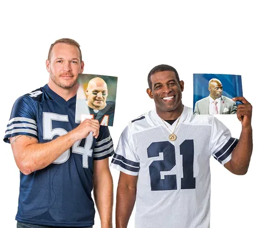Brian Urlacher and Deion Sanders